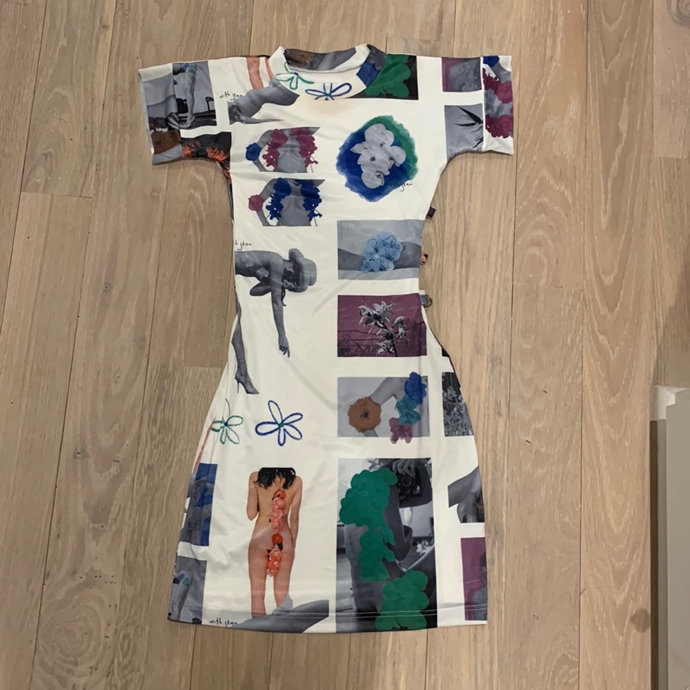 With Jean Mini Dress